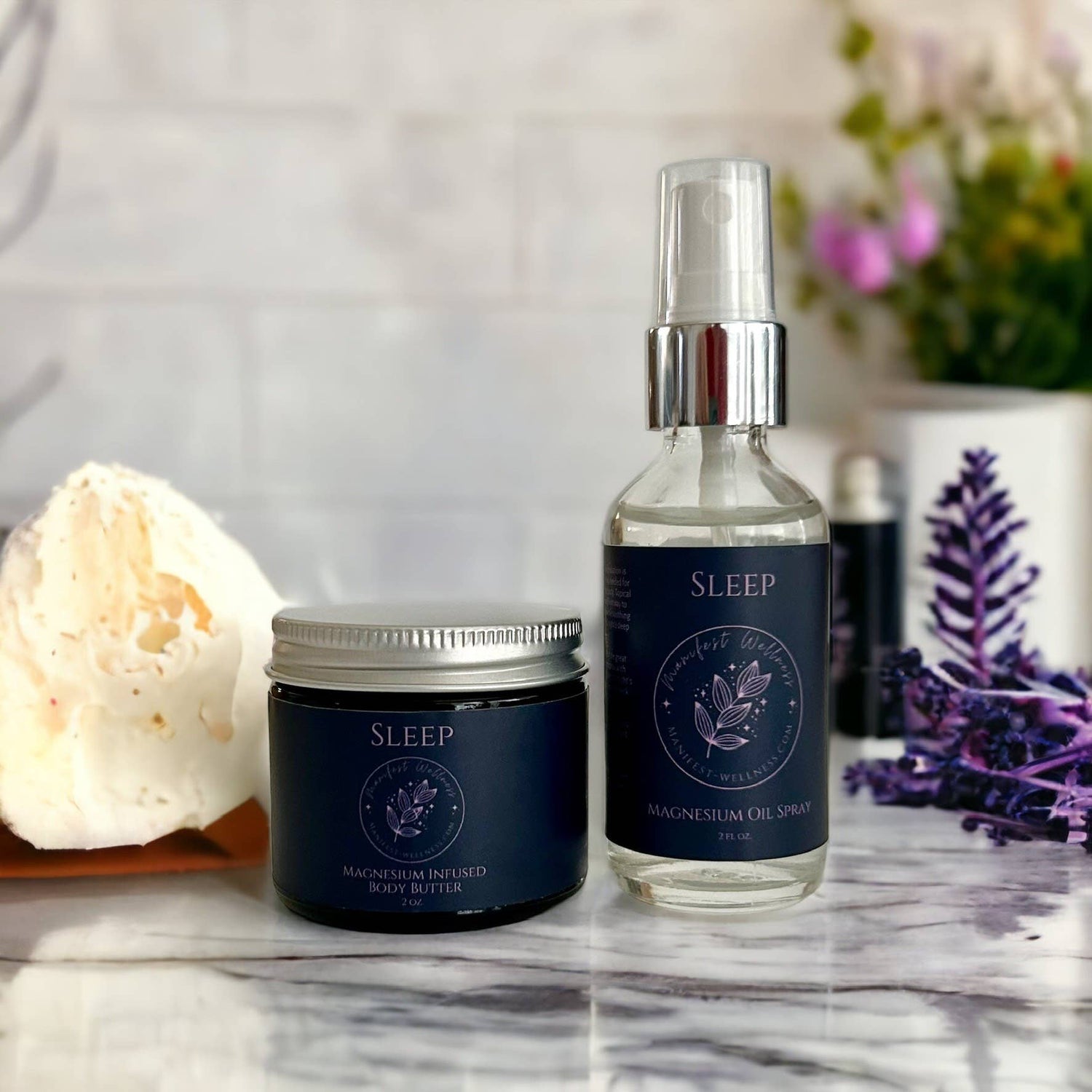 Magnesium Sleep Set with Magnesium Infused Body Butter & Oil