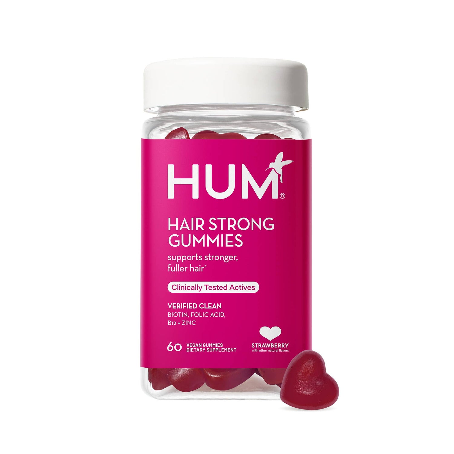 HAIR STRONG GUMMIES FOR GROWTH WITH BIOTIN, FO-TI, & PABA