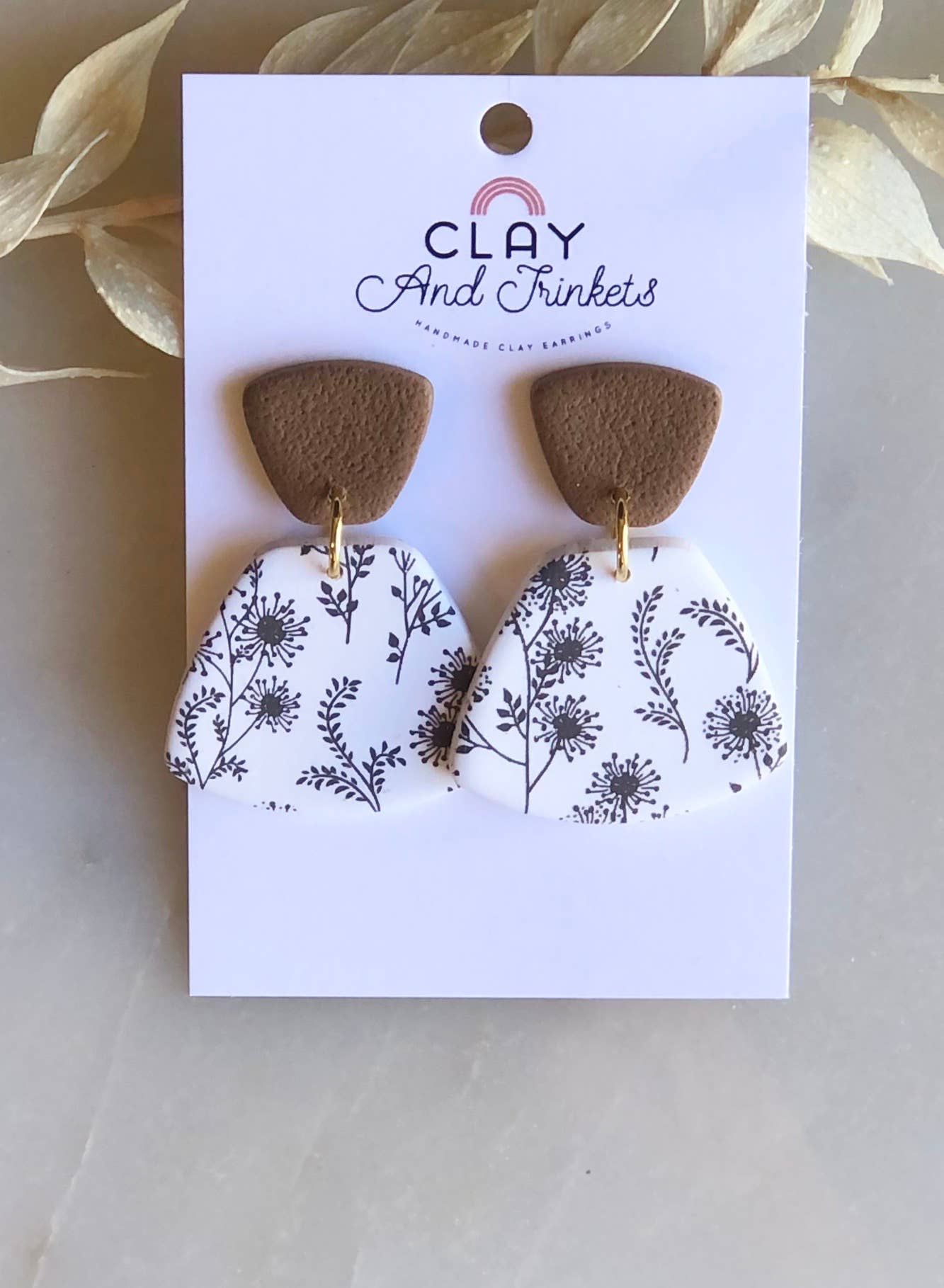 Savanna Dangle Earrings Dandelion Floral