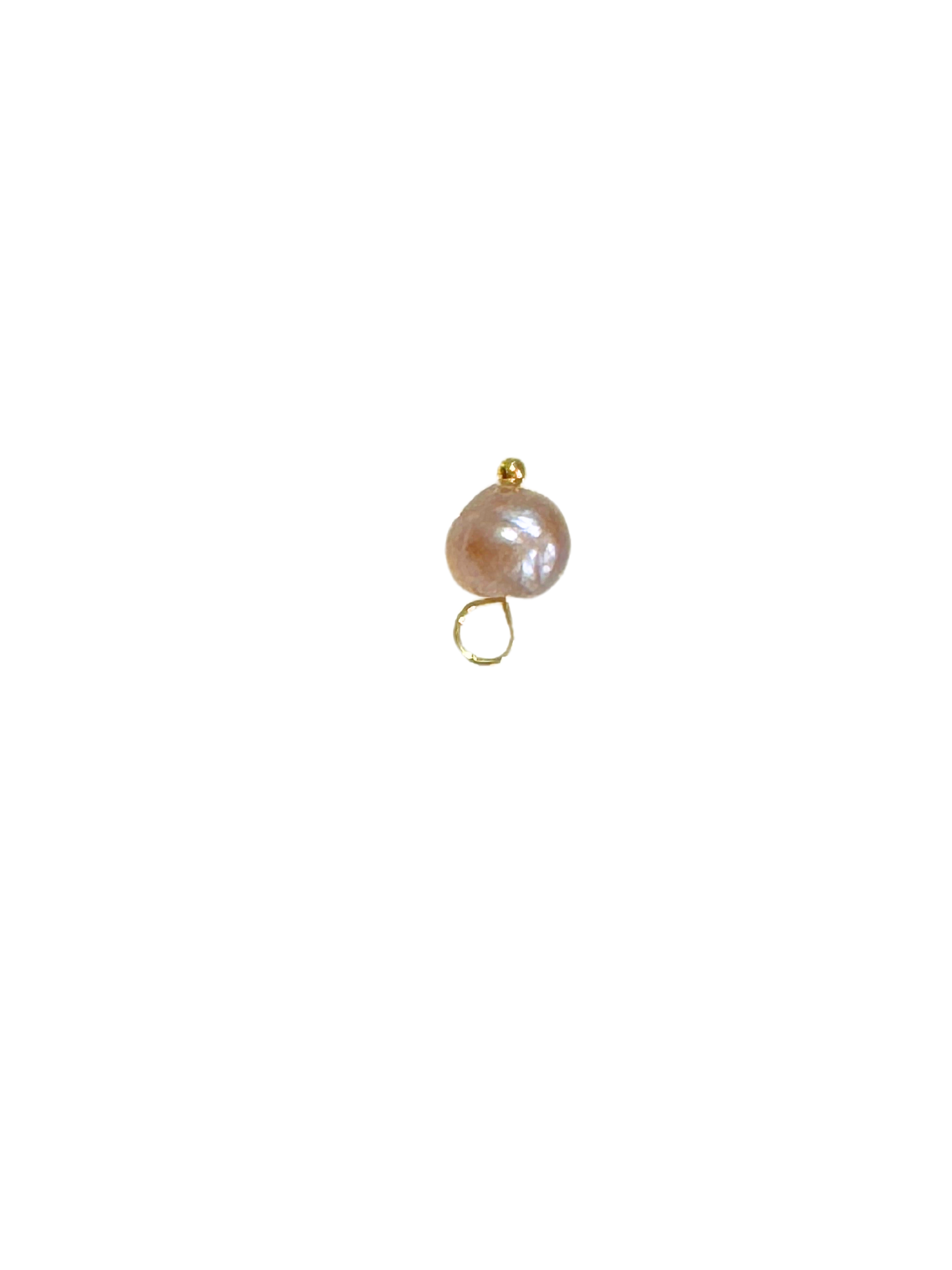 * Gold Natural Freshwater Pearl Charm