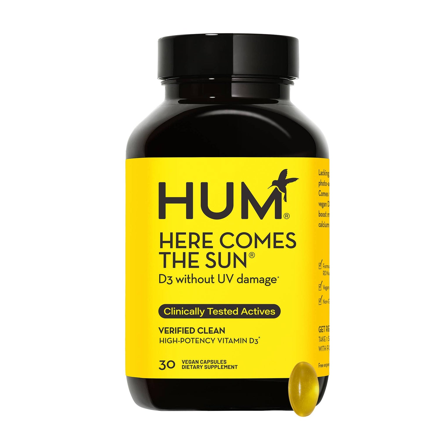 HERE COMES THE SUN VEGAN VITAMIN D3 FOR BOOSTING MOOD