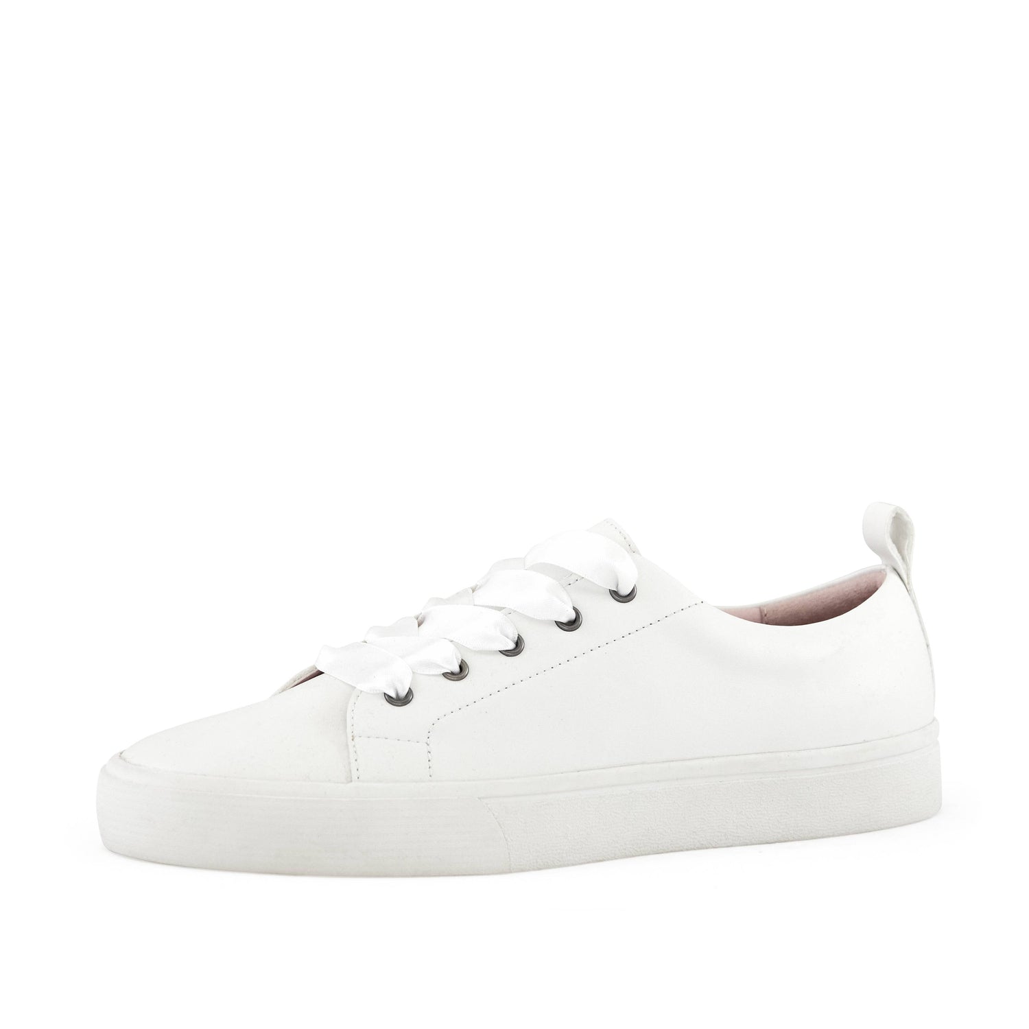 Women's Satin Lace Sneaker White