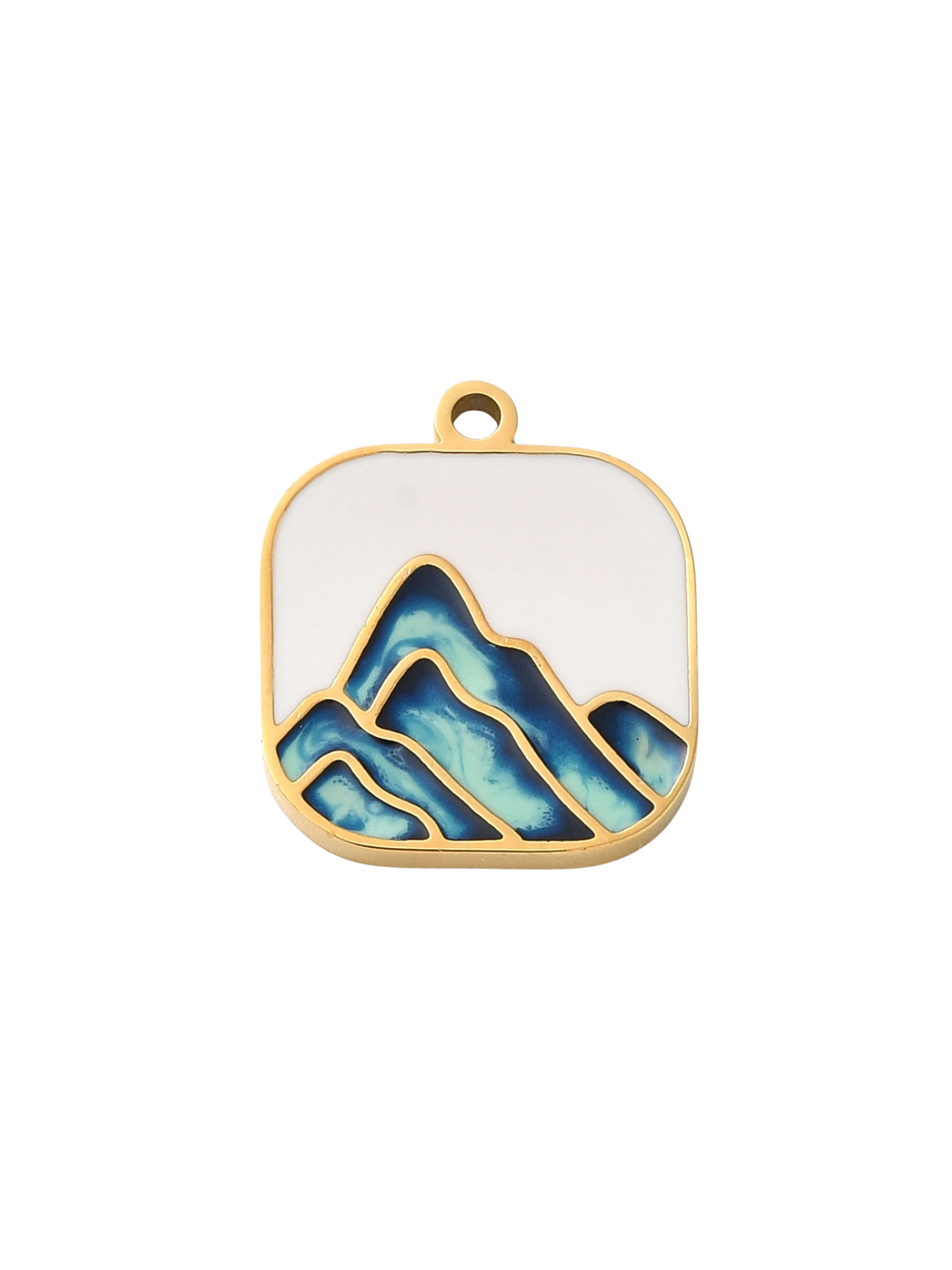 * Gold Mountain Range Pendant Charm