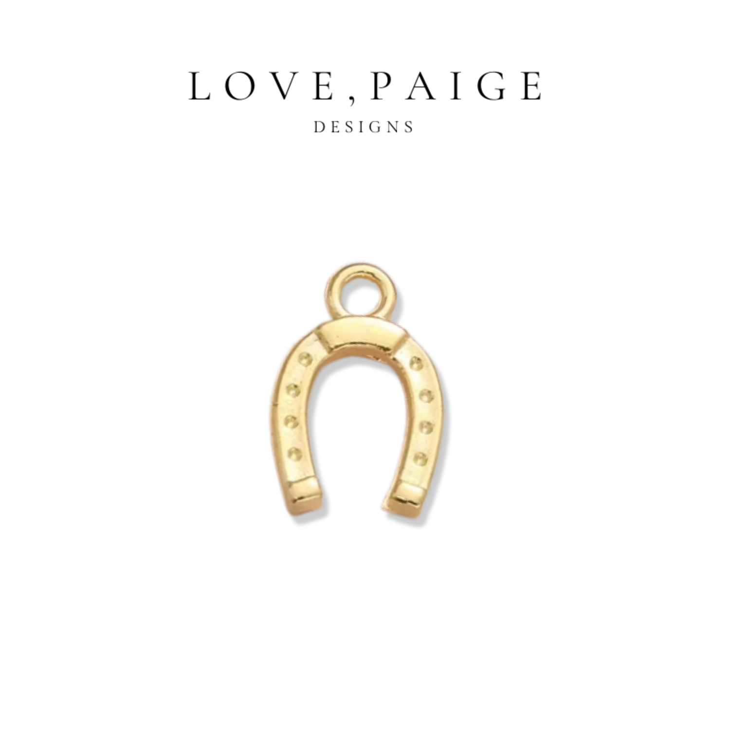 Horseshoe Gold Charm