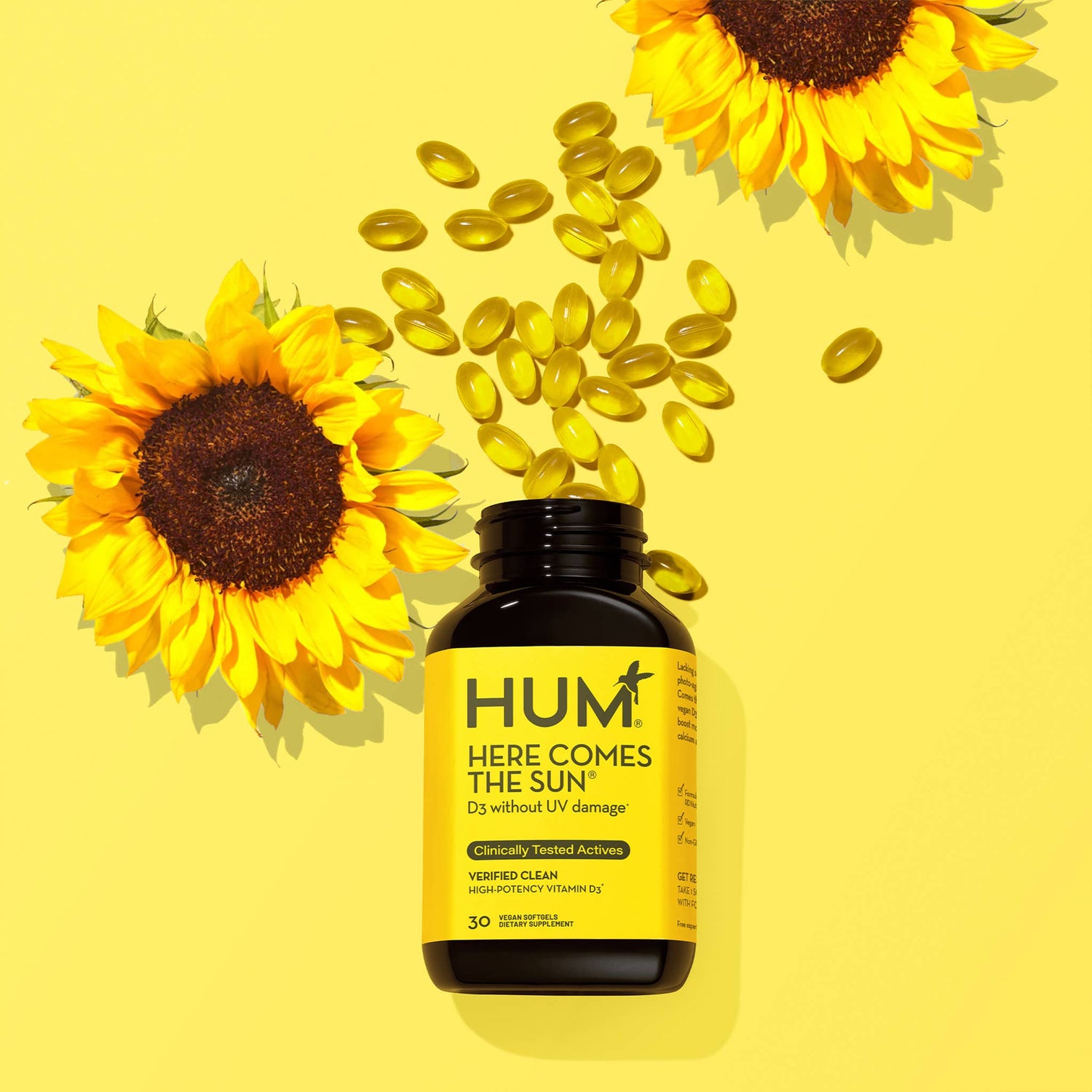 HERE COMES THE SUN VEGAN VITAMIN D3 FOR BOOSTING MOOD