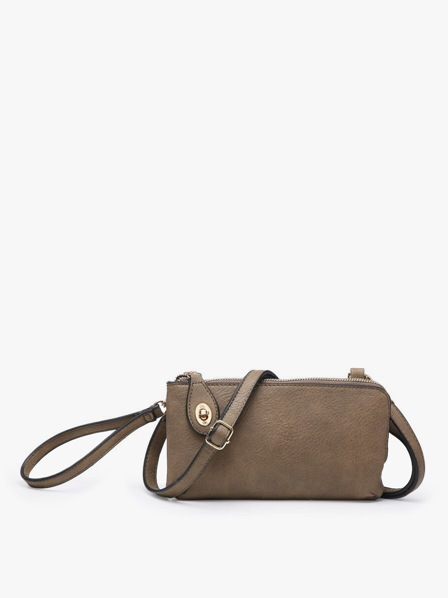 Kendall Crossbody/Wristlet w/ Twist Lock Closure