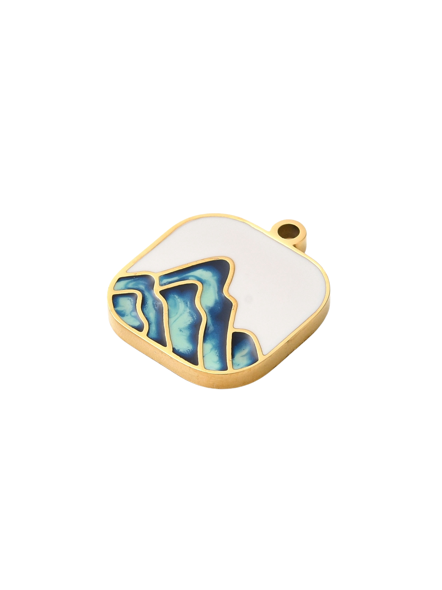 * Gold Mountain Range Pendant Charm